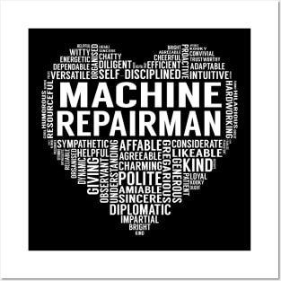 Machine Repairman Heart Posters and Art